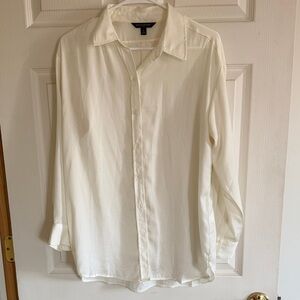 Banana Republic Cream Button-Up Shirt